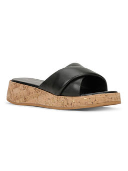 Hush Puppies - Black Womens Platform Sandals