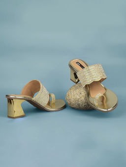 Bata - Yellow Womens Block Sandals Heels