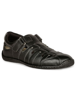 Hush Puppies - Black Casual Fisherman Sandals for Men