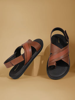Bata - Tan Casual Sandals for Men