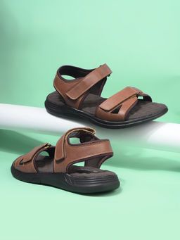 Bata - Tan Casual Sandals for Men