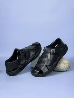 Hush Puppies - Black Fishermen Sandals