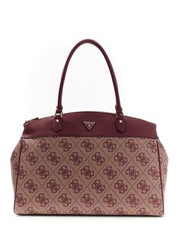 Guess - Maroon Pu Printed Men Handbag