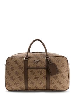 Guess - Brown Pu Printed Men Duffle Bag