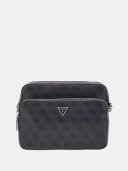 Guess - Black Polyurethane Solid Men Sling Bag