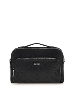 Guess - Black Polyurethane Solid Men Sling Bag