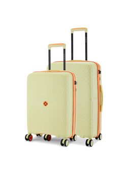 Nasher Miles - Bali Hard-Sided Polypropylene Luggage Bags - Green (Pack of 2)