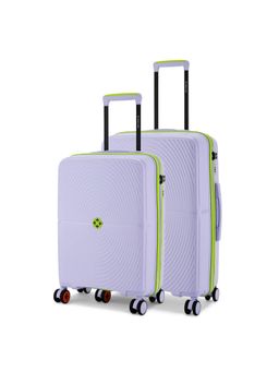 Nasher Miles - Bali Hard-Sided Polypropylene Luggage Bags - Purple (Pack of 2)