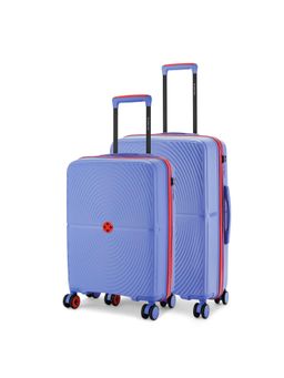 Nasher Miles - Bali Hard-Sided Polypropylene Luggage Bags - Navy Blue (Pack of 2)