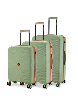 Nasher Miles - Bali Hard-Sided Polypropylene Luggage Bags - Olive (S/M/L) (Pack of 3)