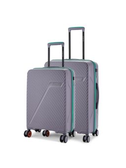 Nasher Miles - Montreal Hard-Sided Polypropylene Luggage Bags - Grey (Pack of 2)