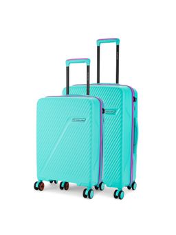 Nasher Miles - Montreal Hard-Sided Polypropylene Luggage Bags - Blue (Pack of 2)