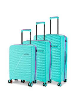 Nasher Miles - Montreal Hard-Sided Polypropylene Luggage Bags - Blue (S/M/L) (Pack of 3)