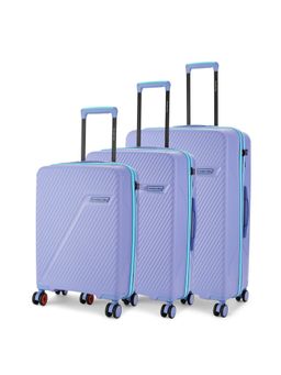 Nasher Miles - Montreal Hard-Sided Polypropylene Luggage Bags - Navy Blue (S/M/L) (Pack of 3)