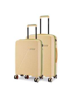 Nasher Miles - Montreal Hard-Sided Polypropylene Luggage Bags - Peach (Pack of 2)