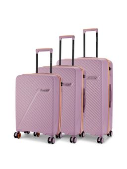 Nasher Miles - Montreal Hard-Sided Polypropylene Luggage Bags - Purple (S/M/L) (Pack of 3)