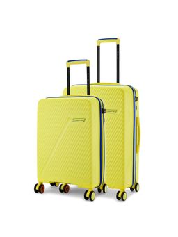 Nasher Miles - Montreal Hard-Sided Polypropylene Luggage Bags - Yellow (Pack of 2)