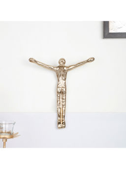 HomeTown - Walton Metal Diving Human Figurine In Gold