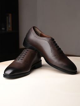 Louis Stitch - Men Formal Leather Whole cut Derby Shoes