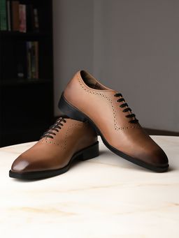 Louis Stitch - Men Formal Leather Whole cut Derby Shoes