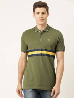 Being Human - Green Regular Fit Men's Polo T-Shirt by Being Human Clothing