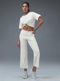 Technosport - Off White Textured Relaxed Co-Ord Sets