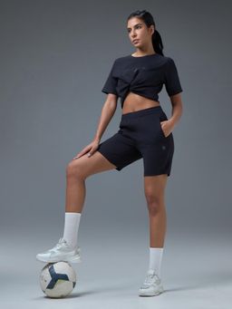 Technosport - Black Textured Relaxed Co-Ord Sets