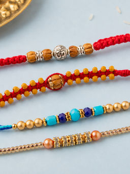 Niscka - Colorful Rakhis (Pack of 4)