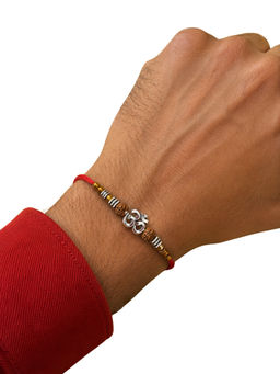 Niscka - Red Floral Beaded Rakhi