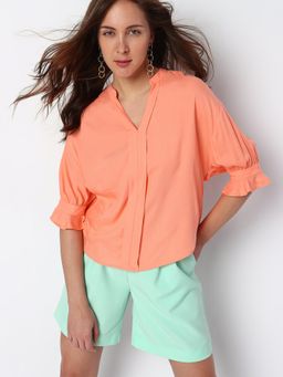 VERO MODA - Women Peach Casual Wear Top