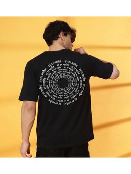 RHINO CULT - Black Men Cotton Printed T-Shirt
