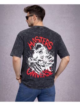 RHINO CULT - Charcoal Cotton Printed T-Shirt
