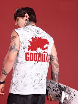 RHINO CULT - Men White Cotton Printed T-Shirt