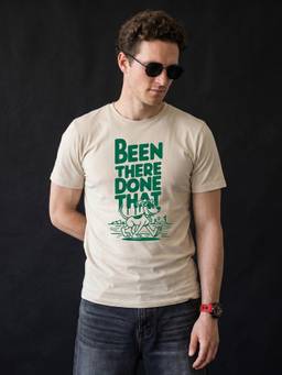 VEIRDO - Been There Swan Off White Regular Fit Printed T-shirt