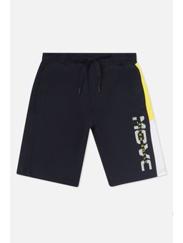 Allen Solly Junior - Boys Navy Regular Fit Graphic Print Shorts