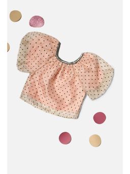 Allen Solly Junior - Girls Orange Print Casual Top