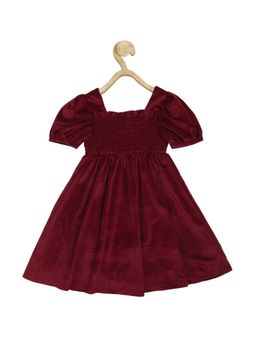 Peter England - Girls Maroon Dress