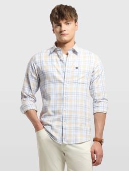 Arrow Sports - Beige Men's Chelsea Slim Fit Aquarelle Drift Shirt
