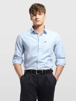 Arrow Sports - Blue Men's Chelsea Slim Fit Aquarelle Drift Shirt