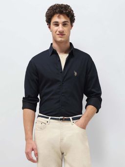 U.S. Polo Assn. Denim Co. - Blue Men's Regular Fit Twill Shirt