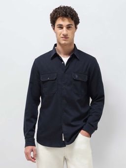 U.S. Polo Assn. Denim Co. - Blue Men's Regular Fit Twill Shirt