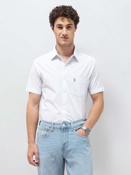 U.S. POLO ASSN. - Blue Men's Pinstriped Seersucker Shirt