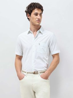 U.S. POLO ASSN. - Green Men's Pinstriped Seersucker Shirt