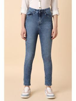 Allen Solly - Women Blue Ankle Skinny Fit Light Wash Jeans