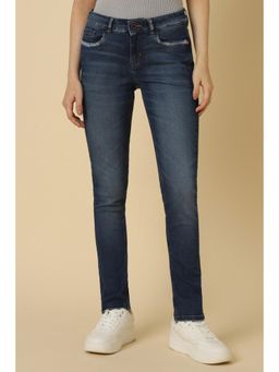 Allen Solly - Women Navy Slim Fit Dark Wash Jeans