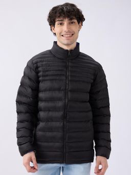 Spykar - Jet Black Straight Fit Casual Jackets for Men