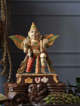 Revive Home - Multicolour Wooden Whisper - Garuda Hand-Carved (One of one)