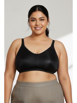 Zivame - True Curv Single Layered Wirefree Bra - Black