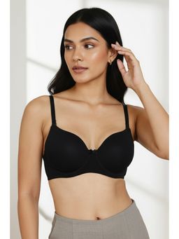 Zivame - Padded Wired T-Shirt Bra - Black 1