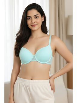Zivame - Lightly Padded Underwired Bra - Aqua